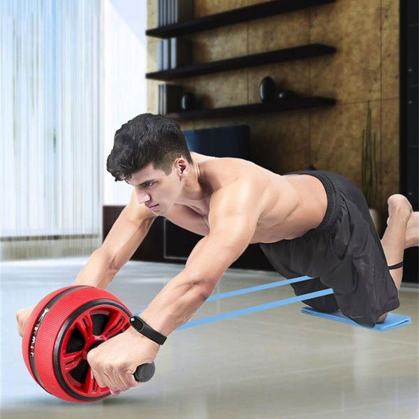 Silent TPR Ab Wheel Roller Core Trainer Fitness Exercise Equipment