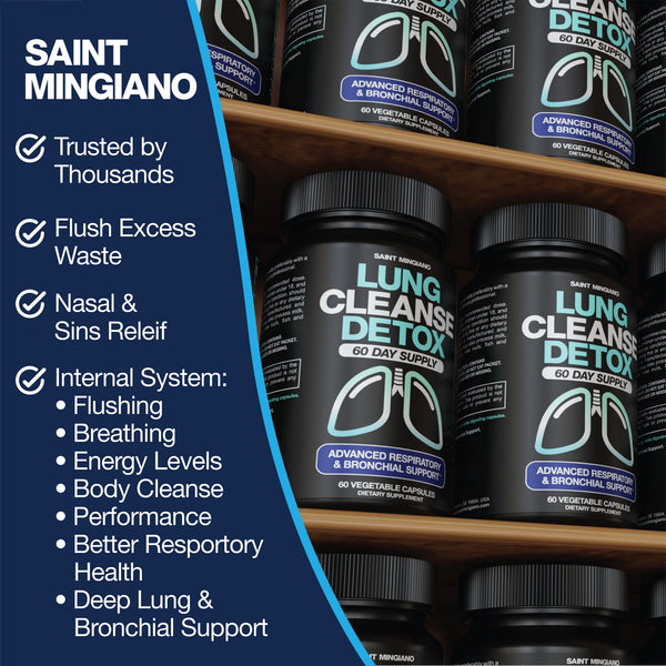 Lung Cleanse Detox 60 Day Support Bronchial Respiratory Health