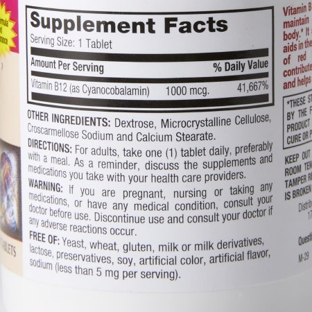 Major Vitamin B-12 Supplement, 1000 mcg